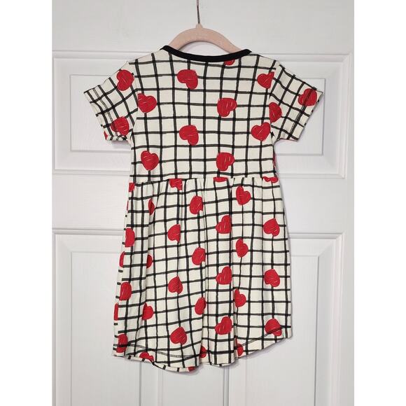 Touched By Nature Valentine Girls 100% Organic Heart Dress‎ 4T - Picture 2 of 3